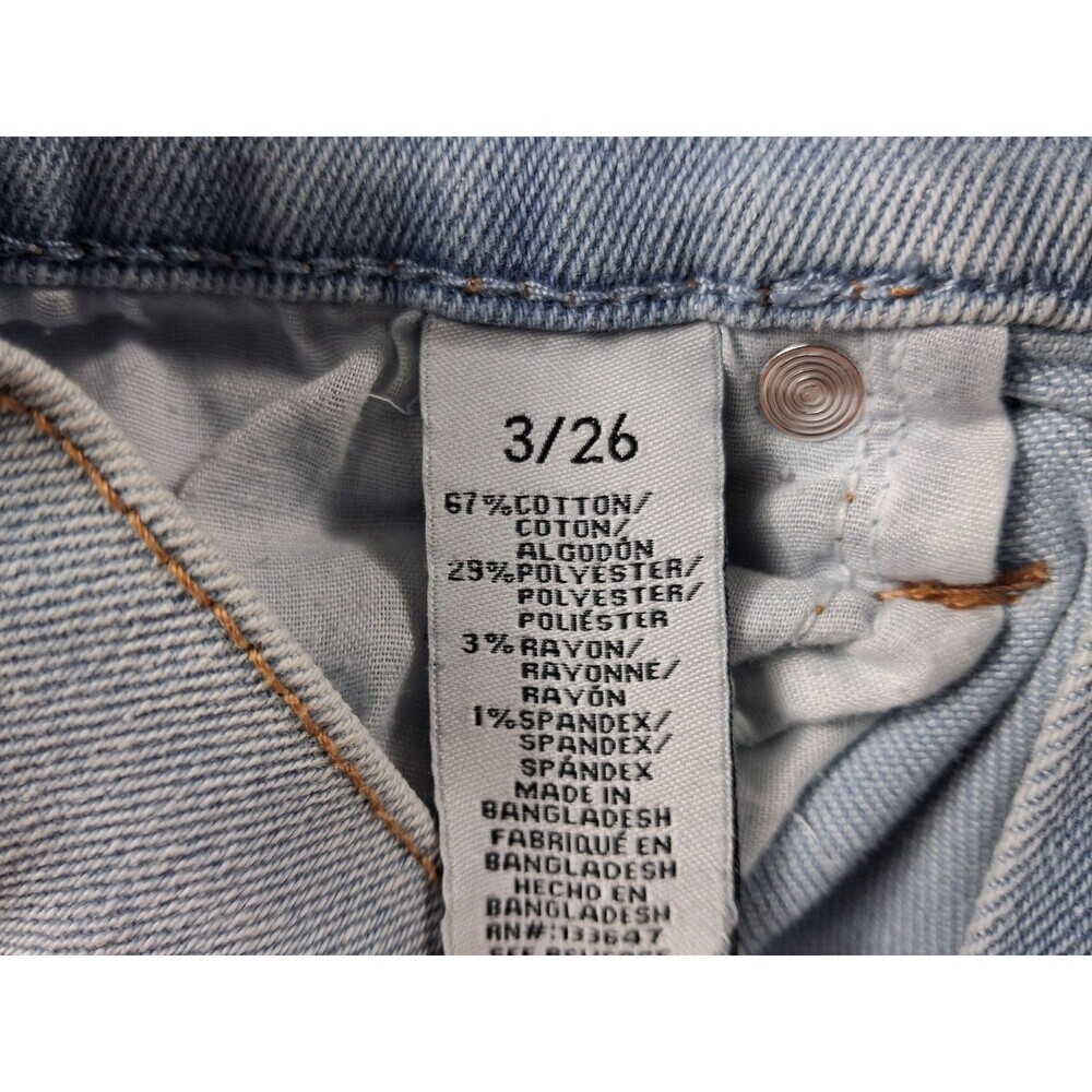 RE Generation Skinny Jeans Womens Hydro High Rise StretchSize 3/26 washed blue - Picture 5 of 16